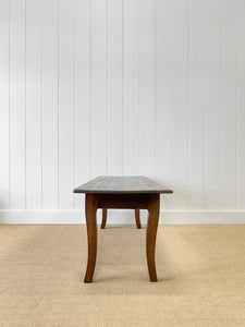 An Antique French Country Oak Coffee Table