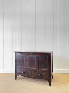 An English George III Oak Mule Chest