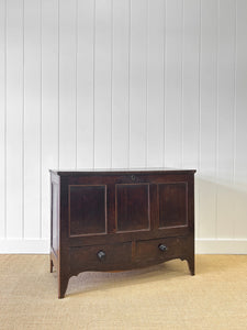 An English George III Oak Mule Chest