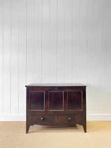 An English George III Oak Mule Chest