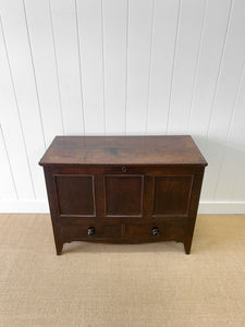 An English George III Oak Mule Chest