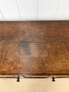 An English George III Oak Mule Chest