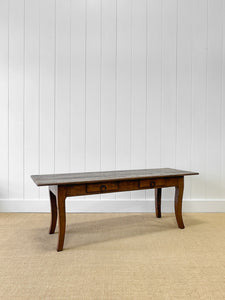 An Antique French Country Oak Coffee Table