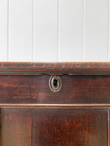 An English George III Oak Mule Chest