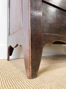 An English George III Oak Mule Chest