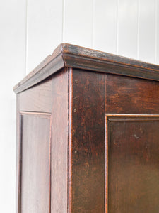 An English George III Oak Mule Chest