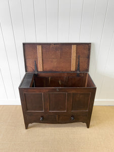 An English George III Oak Mule Chest