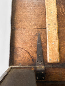 An English George III Oak Mule Chest