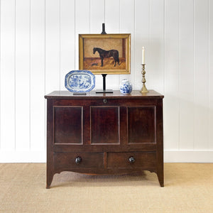 An English George III Oak Mule Chest