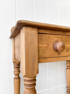 A Charming Pair of English Pine Bedside Tables
