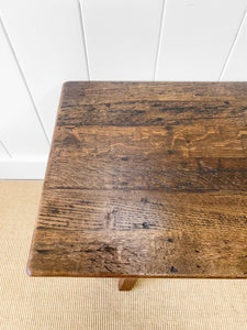 An Antique French Country Oak Coffee Table