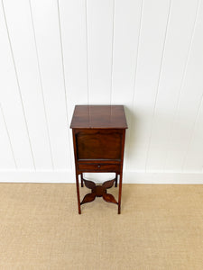 A George III Mahogany Sewing Table with Rising Lid