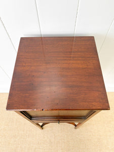 A George III Mahogany Sewing Table with Rising Lid