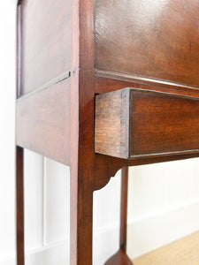 A George III Mahogany Sewing Table with Rising Lid
