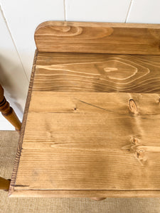 A Charming Pair of English Pine Bedside Tables