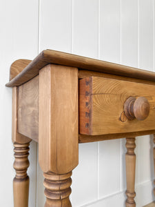 A Charming Pair of English Pine Bedside Tables