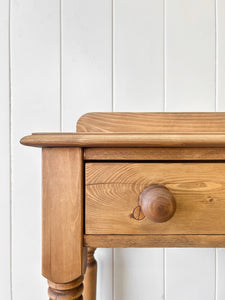 A Charming Pair of English Pine Bedside Tables