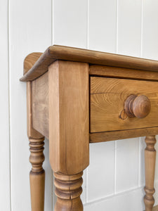A Charming Pair of English Pine Bedside Tables
