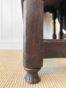 A Very Good Antique English Country Oak Drop Leaf Gate Leg Table c1760