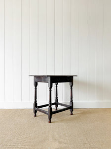 A Very Good English Oak 18th Century Side Table or Nightstand