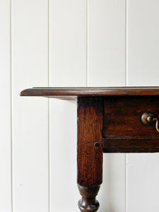 A Very Good English Oak 18th Century Side Table or Nightstand