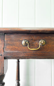 A Very Good English Oak 18th Century Side Table or Nightstand