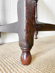 A Very Good English Oak 18th Century Side Table or Nightstand