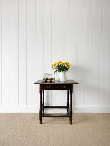 A Very Good English Oak 18th Century Side Table or Nightstand