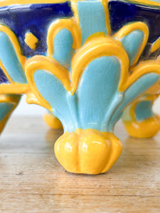 A Bright and Colorful Majolica Jardiniere