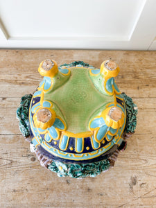 A Bright and Colorful Majolica Jardiniere