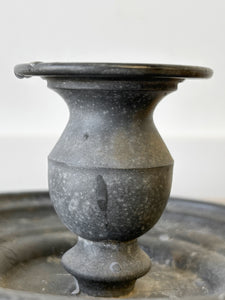 An Antique Pewter Candlestick Holder or Chamberstick