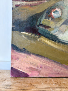 A Swedish Still Life Painting of Fish and Red Peppers c1920