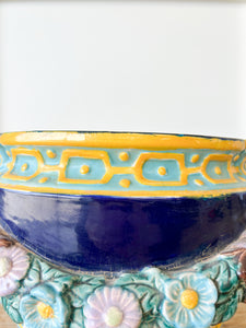 A Bright and Colorful Majolica Jardiniere