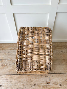 Antique English Wicker Market Basket