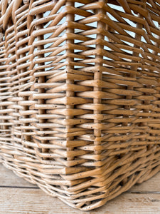 Antique English Wicker Market Basket