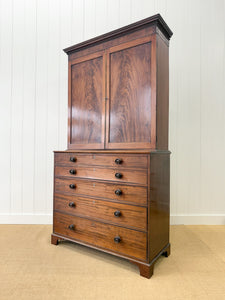 A Stunning Mahogany 19th Century English Secretary Bookcase