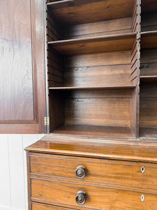 A Stunning Mahogany 19th Century English Secretary Bookcase