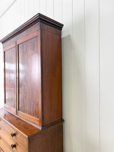 A Stunning Mahogany 19th Century English Secretary Bookcase