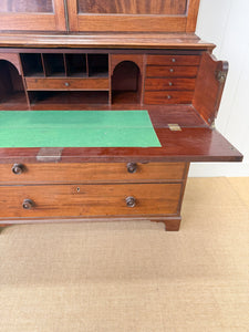 A Stunning Mahogany 19th Century English Secretary Bookcase