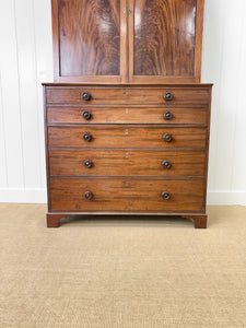 A Stunning Mahogany 19th Century English Secretary Bookcase