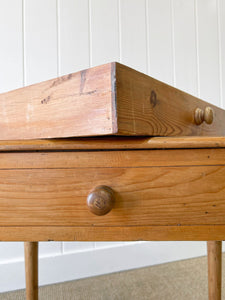 An Antique French Country Pine Side Table c1890