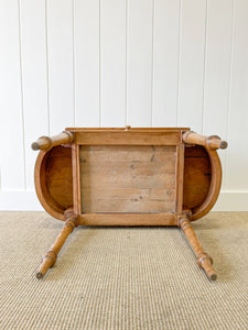 An Antique French Country Pine Side Table c1890
