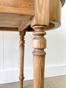 An Antique French Country Pine Side Table c1890