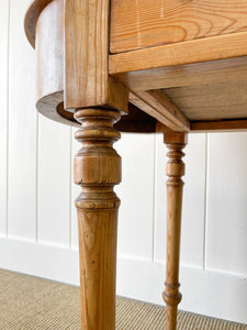 An Antique French Country Pine Side Table c1890