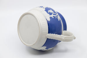 Antique Blue and White Pitcher with A Fox Hunting Scene