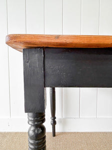 Antique English Country Pine Farmhouse Table c1890