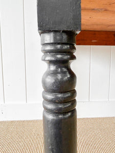 Antique English Country Pine Farmhouse Table c1890