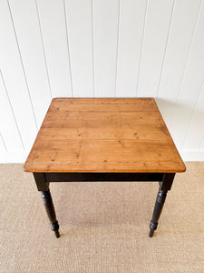 Antique English Country Pine Farmhouse Table c1890