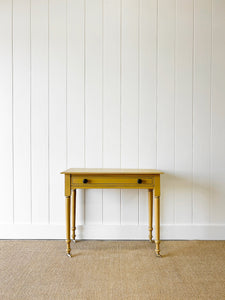An English Country Pine Console Table or Desk c1860