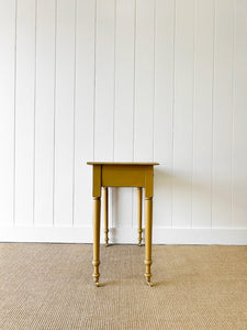 An English Country Pine Console Table or Desk c1860